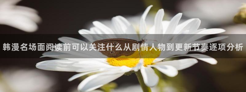 日漫:韩漫名场面阅读前可以关注什么从剧情人物到更新节奏逐项分析